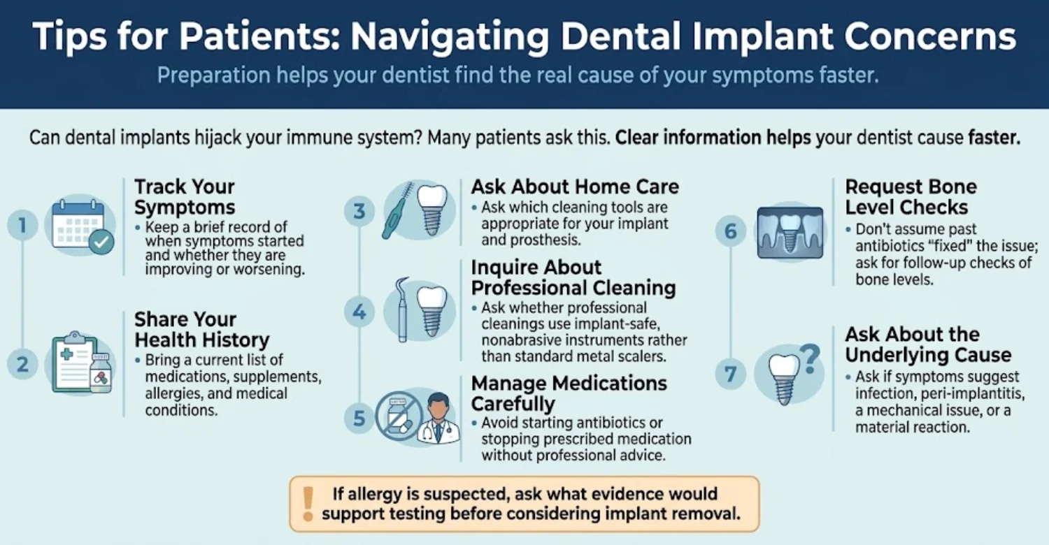 Can dental implants hijack your immune system infographic